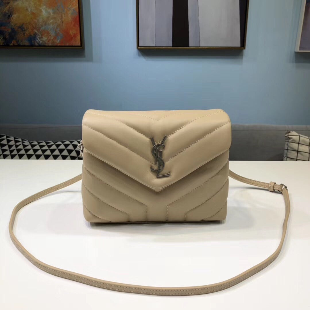 Yves Saint Laurent Loulou Mini Shoulder Bag White