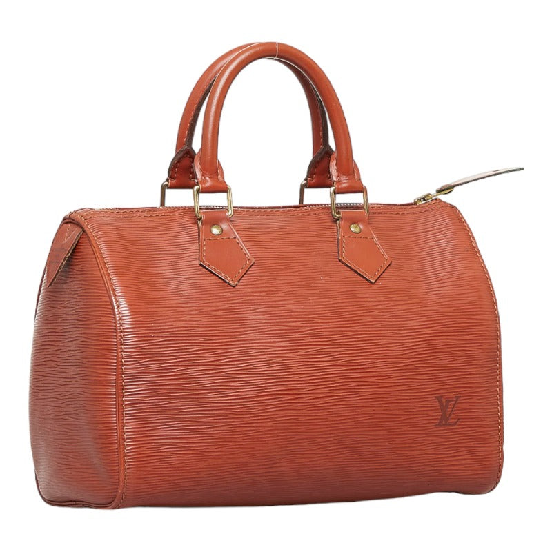 Louis Vuitton Epic Speed 25 Handbag Mini Boston Bag M43013 Kenyan Brown Leather Louis Vuitton