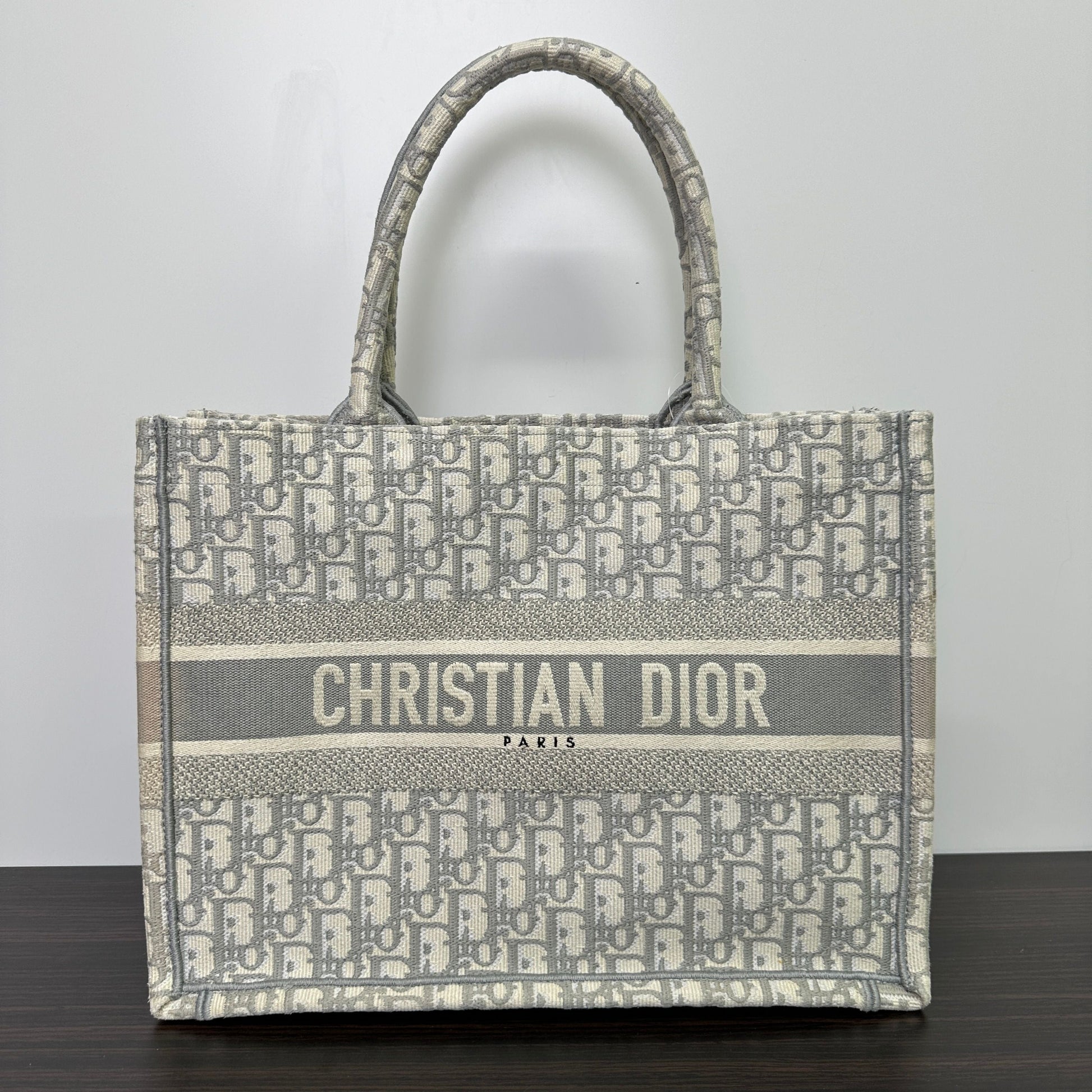 Dior Grey Oblique Canvas Large Book Tote LB124921