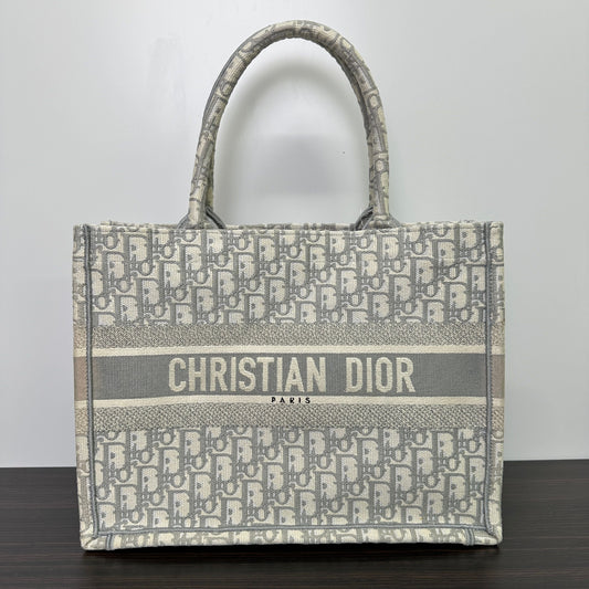 Dior Grey Oblique Canvas Large Book Tote LB124921