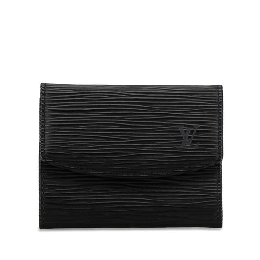 Louis Vuitton Epi Portemoney Sample Coin Case M63412 Noir Black Leather Louis Vuitton