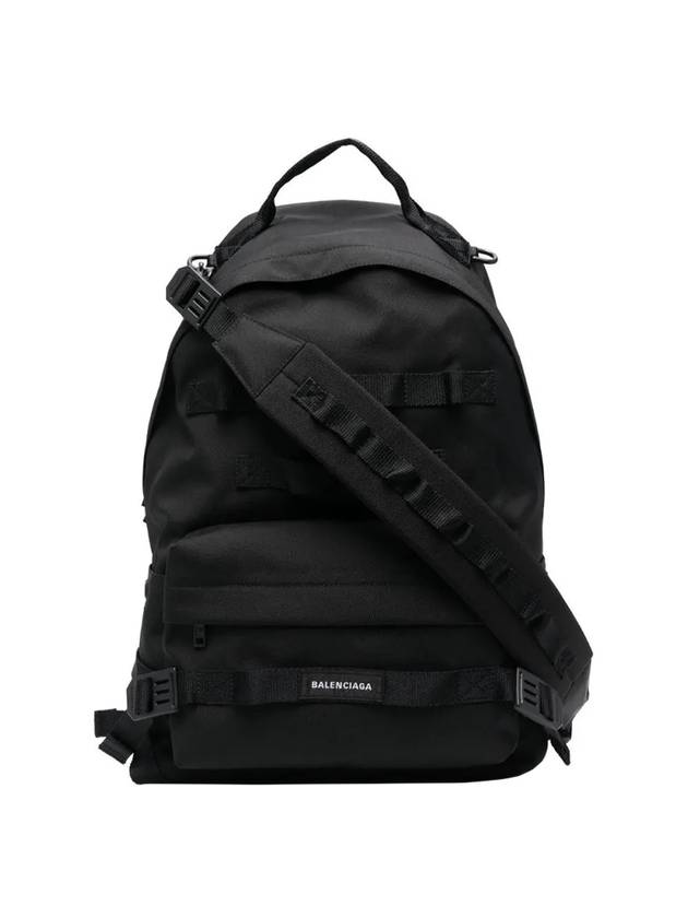 Luxury Balenciaga Trending 2026 Army Medium Multicarry Backpack Black