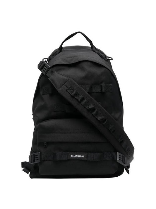 Luxury Balenciaga Trending 2026 Army Medium Multicarry Backpack Black