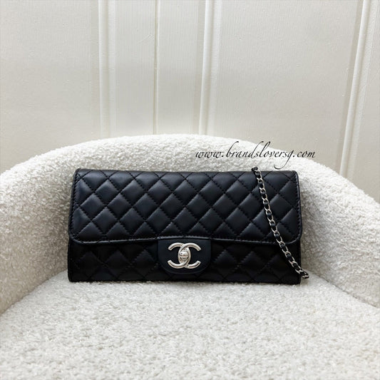 Chanel Seasonal Clutch with Chain in Black Lambskin and SHW