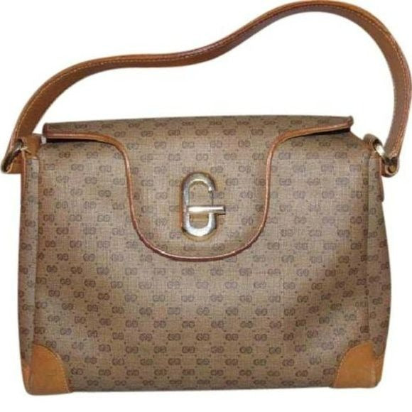 Gucci Leather Canvas Clutch