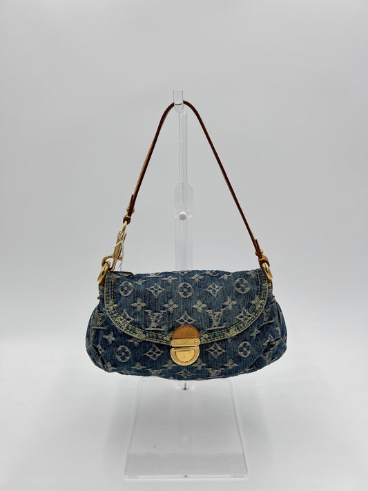 Louis Vuitton LV Monogram Pleaty Mini - Blue Shoulder Bags, Handbags AE605O
