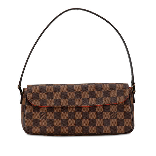 Louis Vuitton Damier Recoleta Handbag N51299 Brown PVC Leather Louis Vuitton
