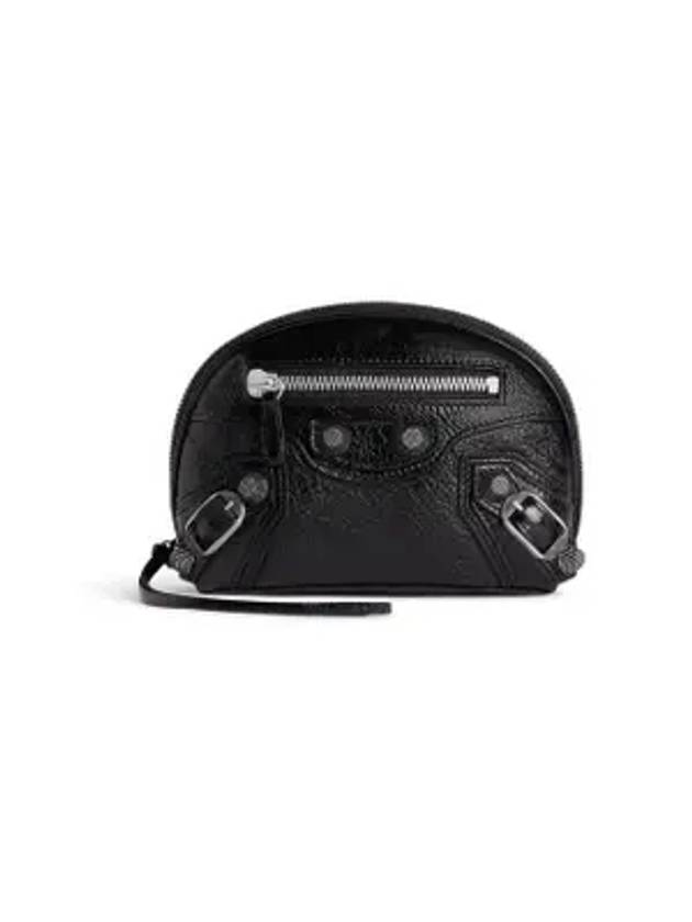 Luxury Balenciaga Trending 2026 Le Cagole Small Cosmetic Pouch Bag Black
