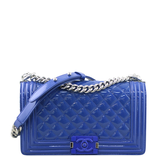 Chanel Boy Old Medium | Blue 20 Series