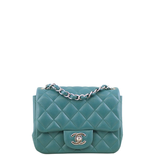 Chanel Classic Flap Mini Square | Dark Teal