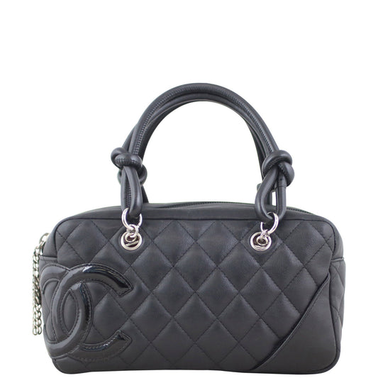 Chanel Quilted Cambon Mini Bowler