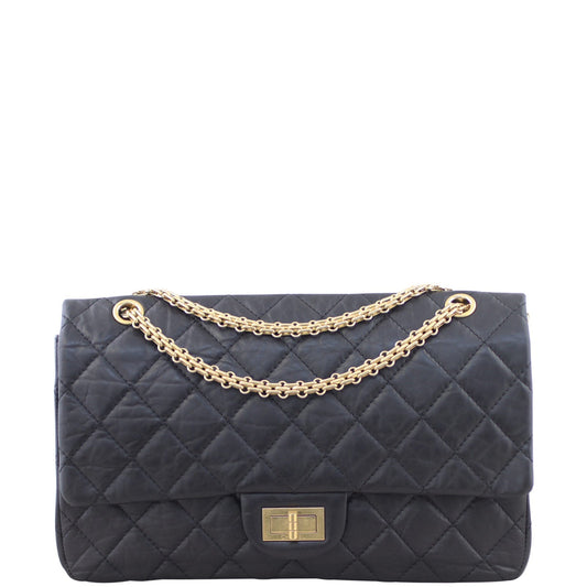 Chanel 2.55 Reissue 227 Double Flap Bag | Black 16 Series