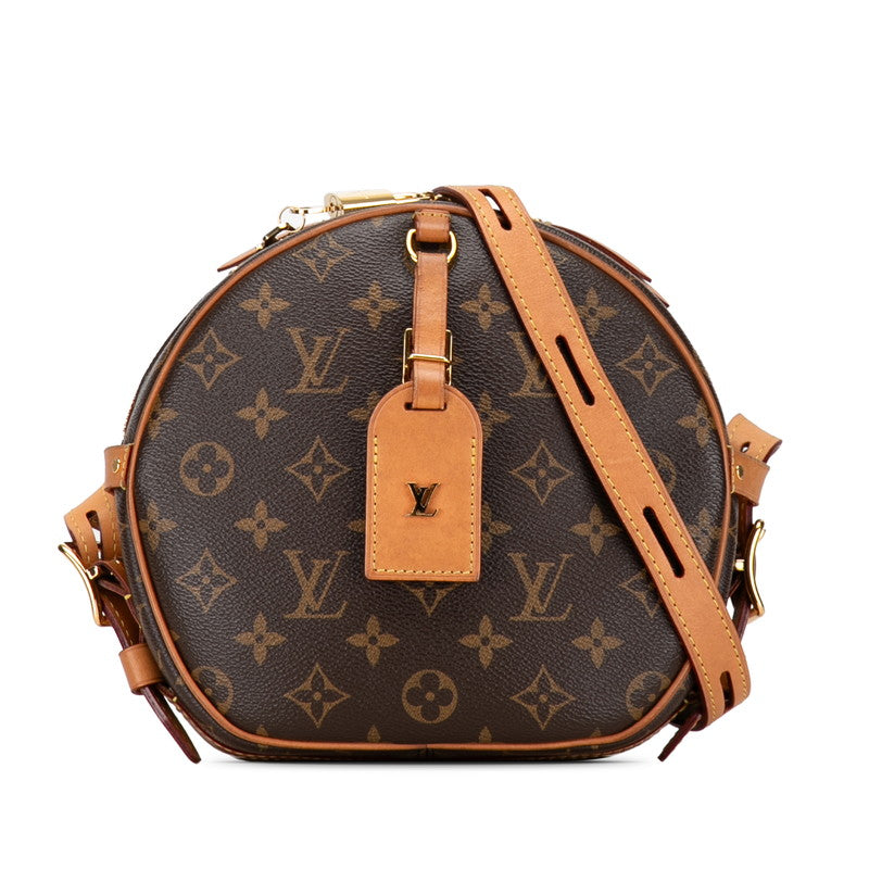 Louis Vuitton Monogram Boat Shapore Shoulder Bag M52294 Brown PVC Leather Louis Vuitton