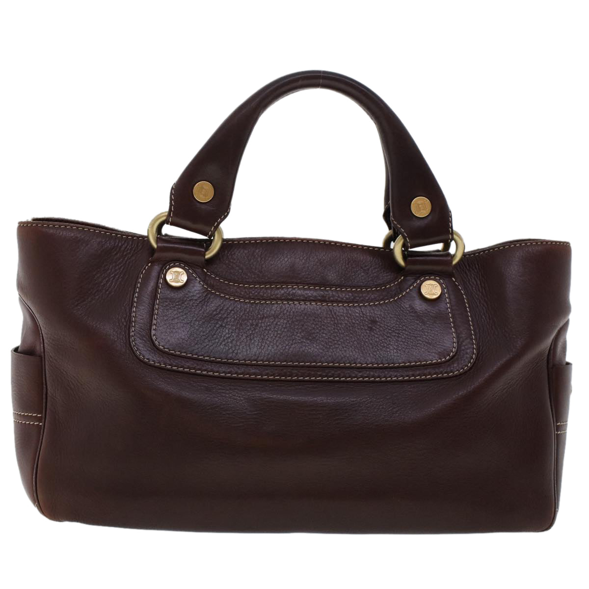 Luxury CELINE Hand Bag Leather Wine Red ep1086