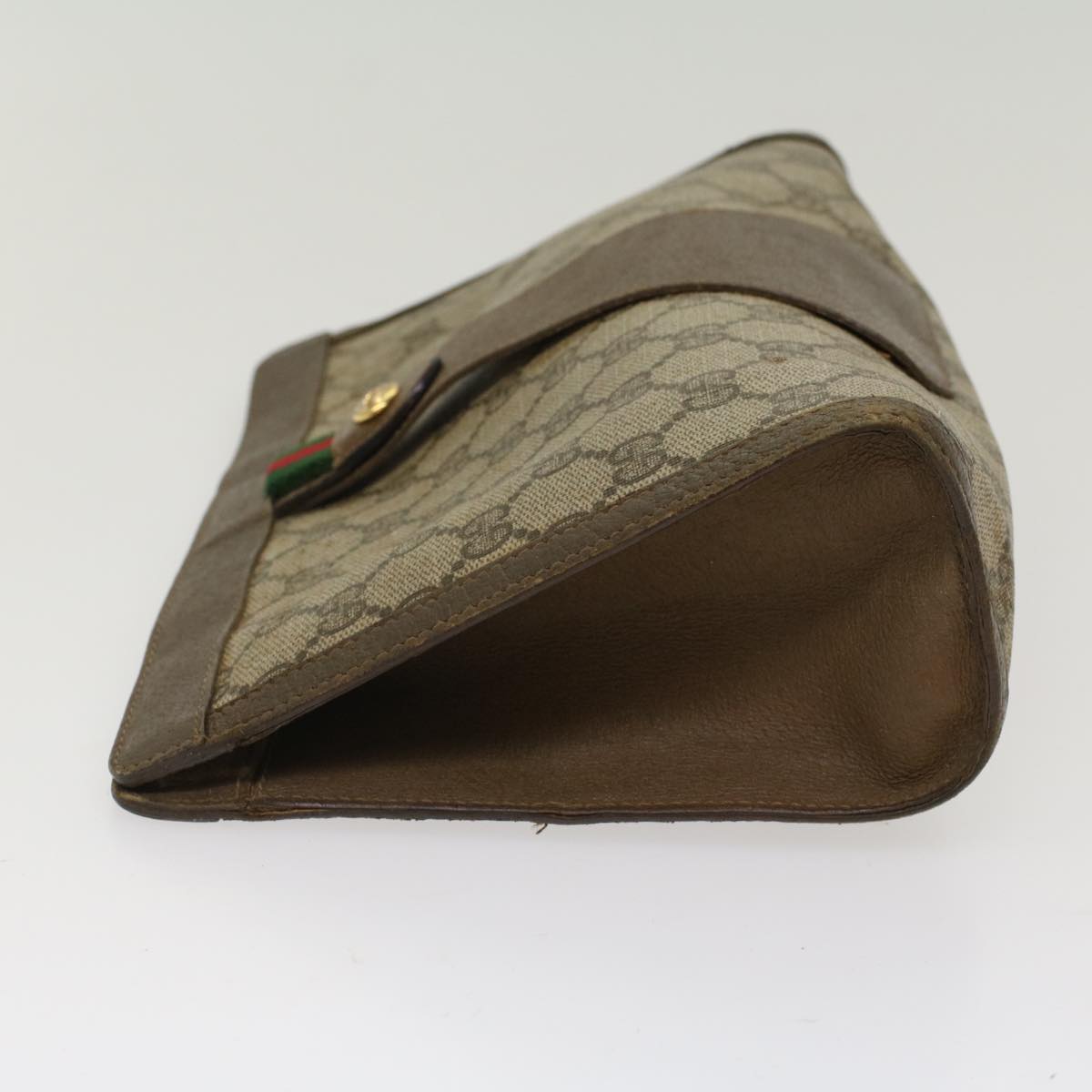 Gucci Leather Canvas Clutch