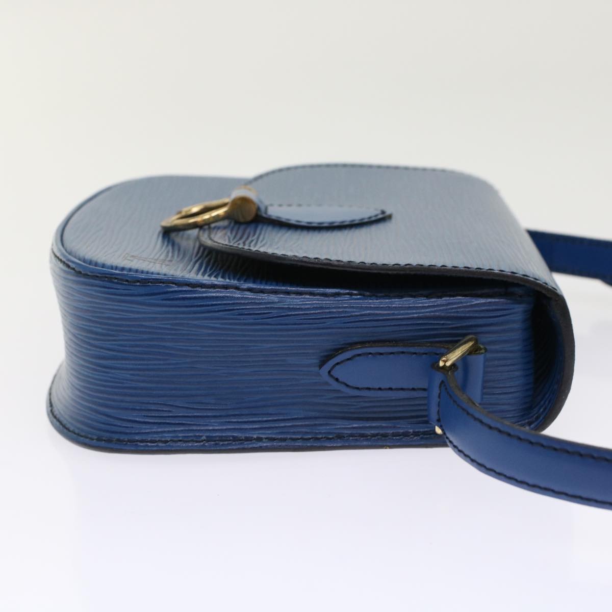 LOUIS VUITTON Epi Saint Cloud PM Shoulder Bag Blue LV Auth ep1202