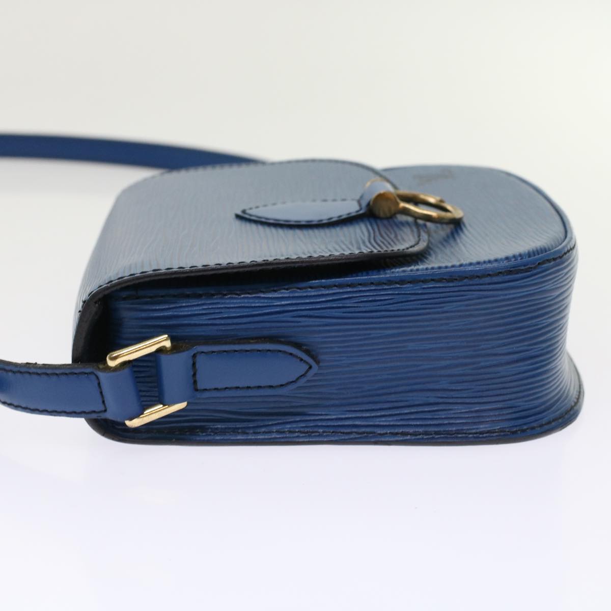 LOUIS VUITTON Epi Saint Cloud PM Shoulder Bag Blue LV Auth ep1202
