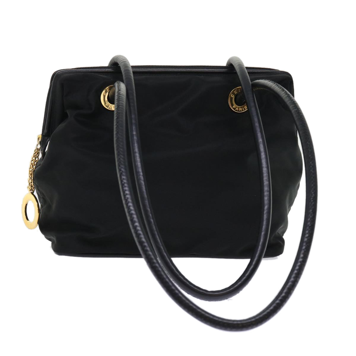 Luxury CELINE Shoulder Bag Nylon Leather Black ep1289