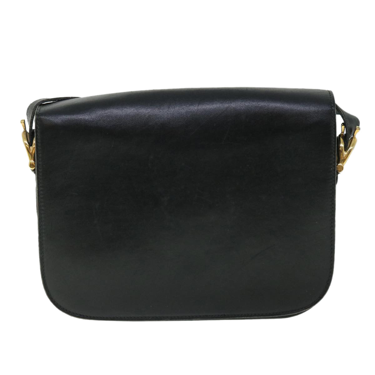 Luxury CELINE Horse Carriage Shoulder Bag Leather Black ep1453