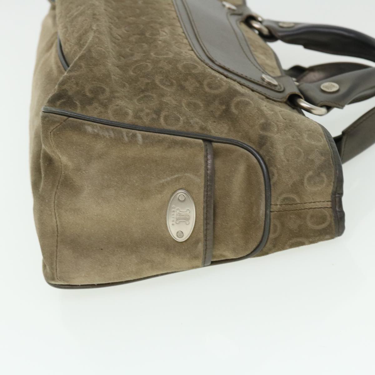 Luxury CELINE C Macadam Canvas Hand Bag Brown ep1454