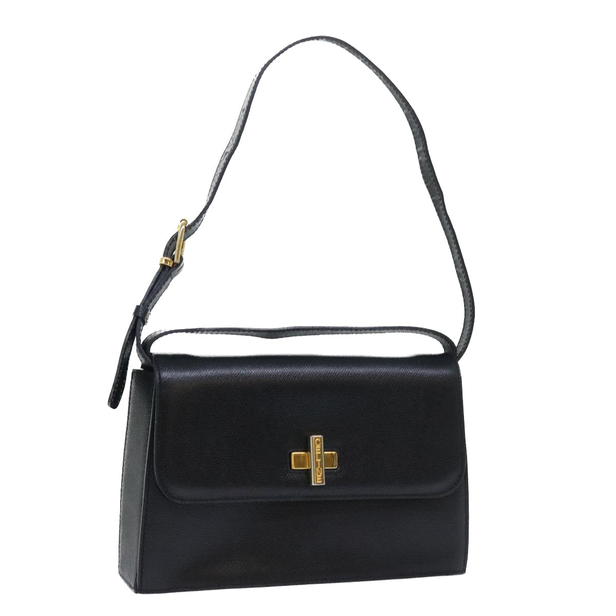 Luxury CELINE Shoulder Bag Leather Black Terre Domble ep1625