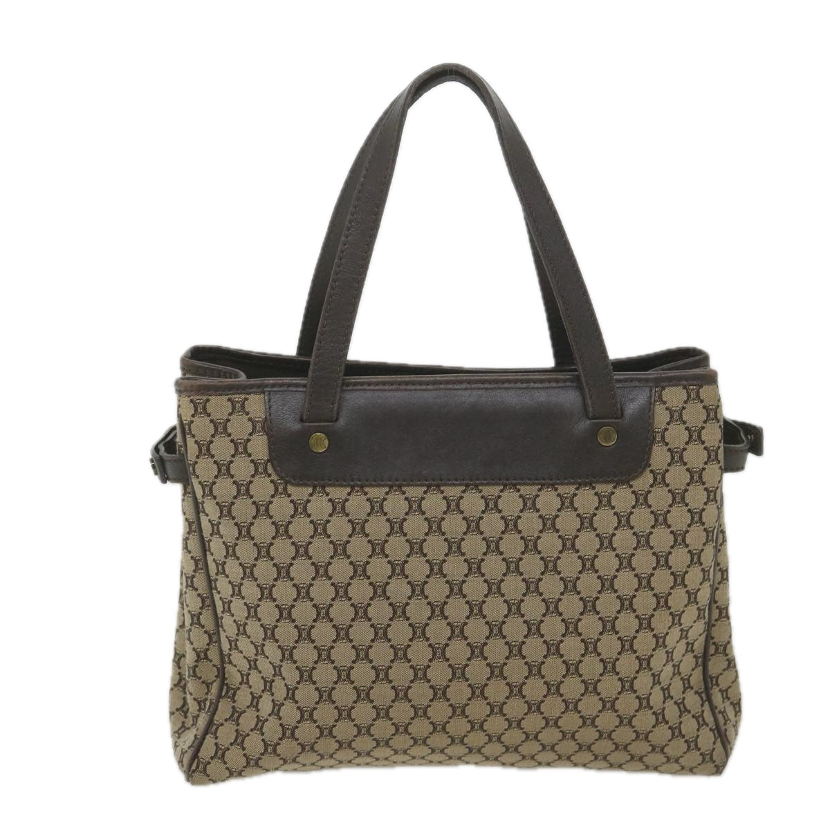 Luxury CELINE Macadam Canvas Tote Bag Beige ep2286