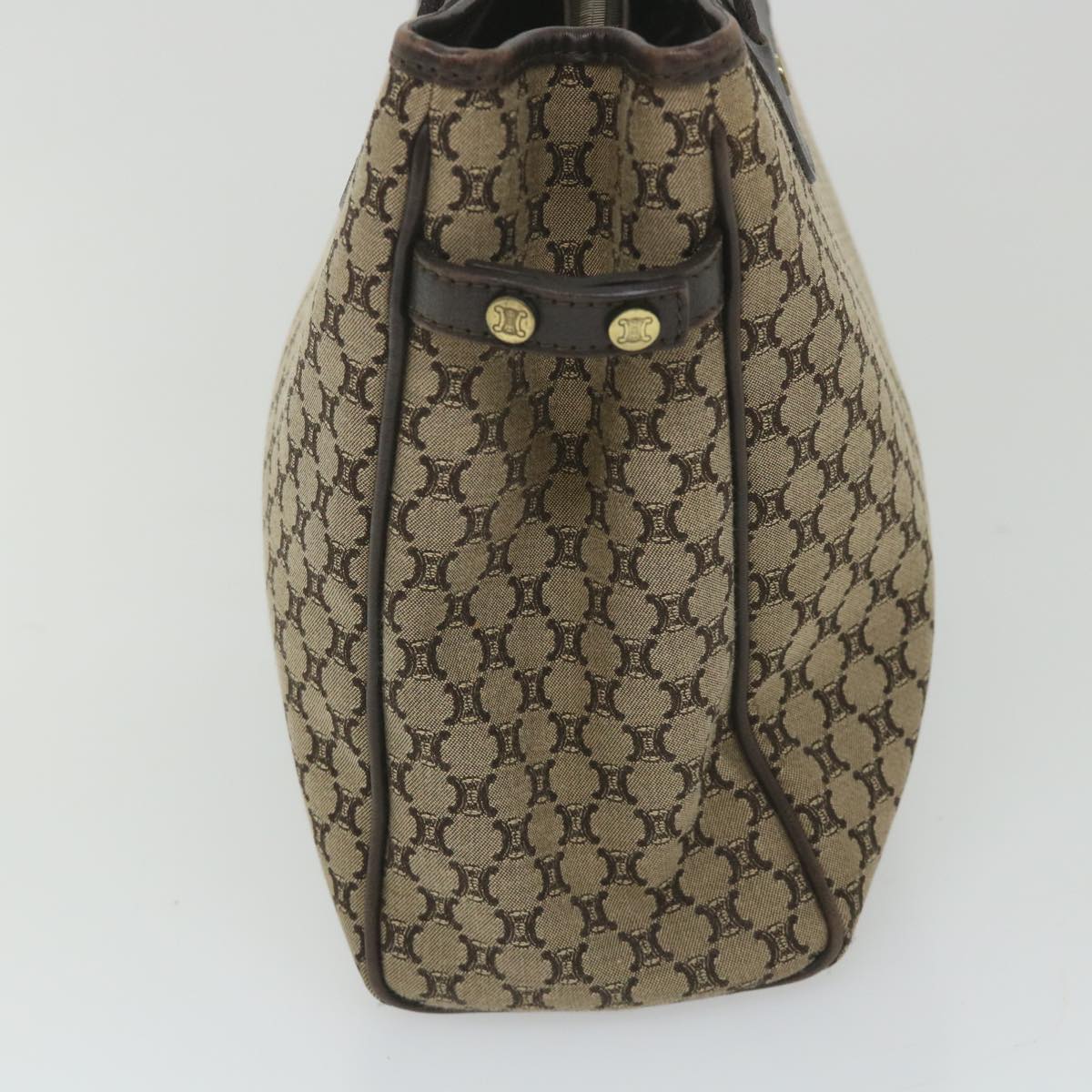 Luxury CELINE Macadam Canvas Tote Bag Beige ep2286