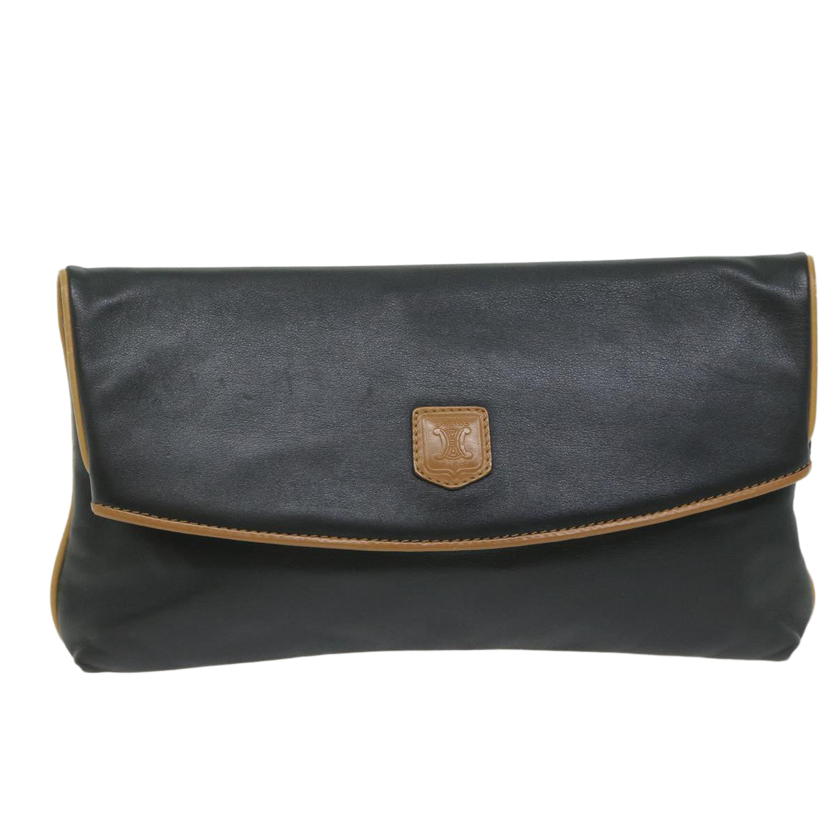 Luxury CELINE Clutch Bag Leather Black ep2747