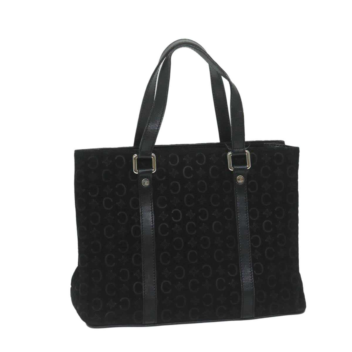 Luxury CELINE C Macadam Canvas Hand Bag Black ep2899