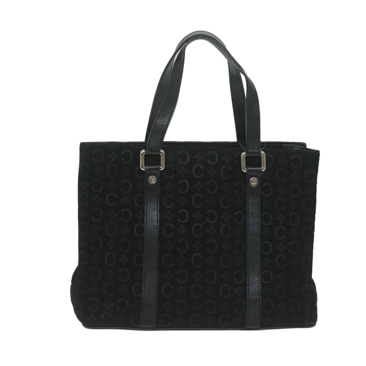 Luxury CELINE C Macadam Canvas Hand Bag Black ep2899