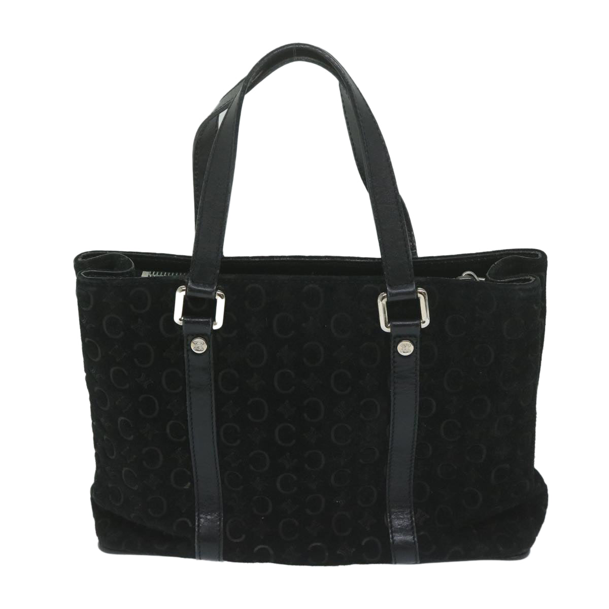 Luxury CELINE C Macadam Canvas Hand Bag Black ep2899
