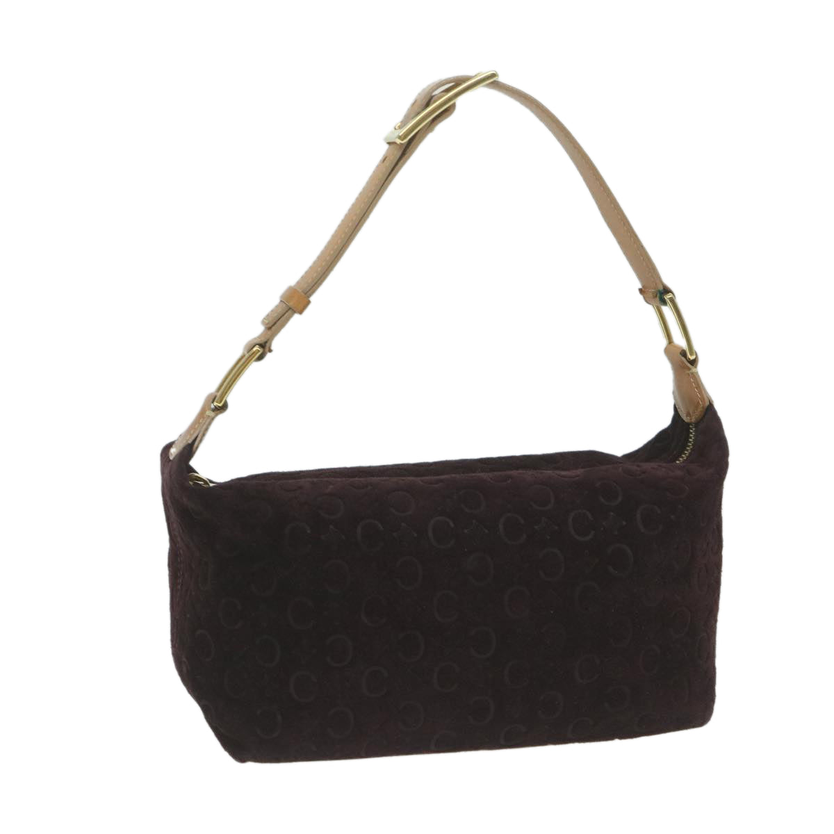 Luxury CELINE C Macadam Canvas Shoulder Bag Purple ep3038