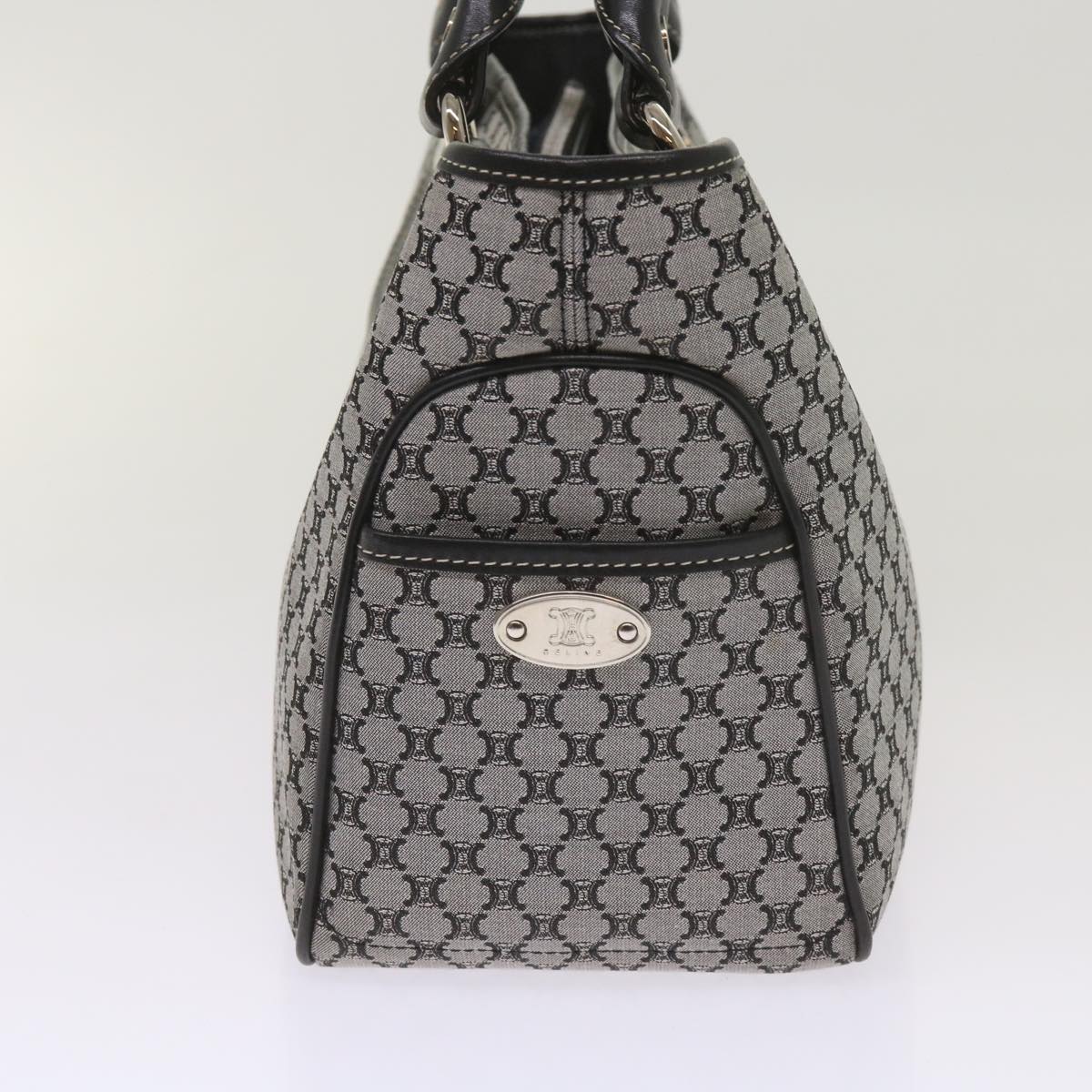 Luxury CELINE Macadam Canvas Hand Bag Gray ep3314
