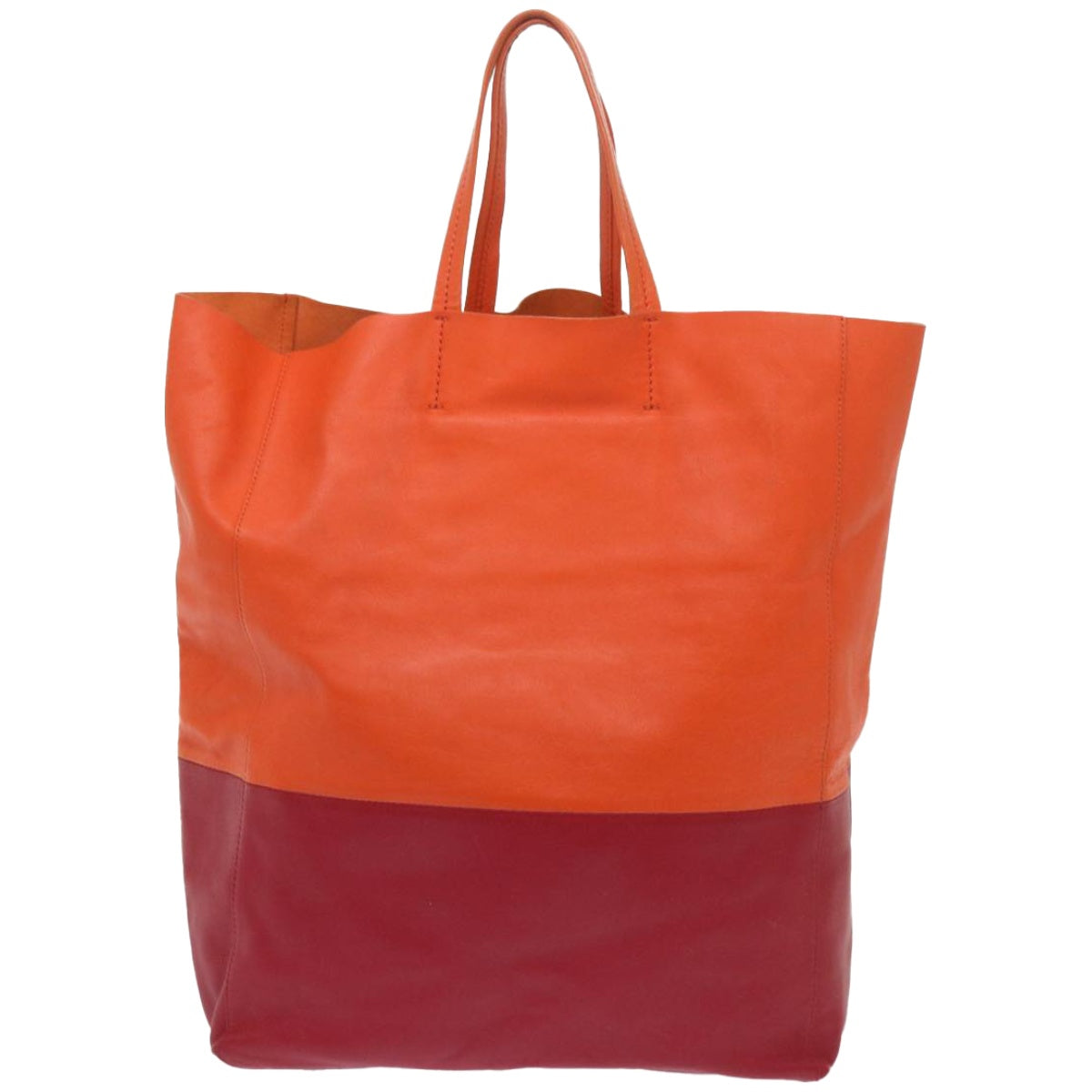 Luxury CELINE Hand Bag Leather Orange ep3321