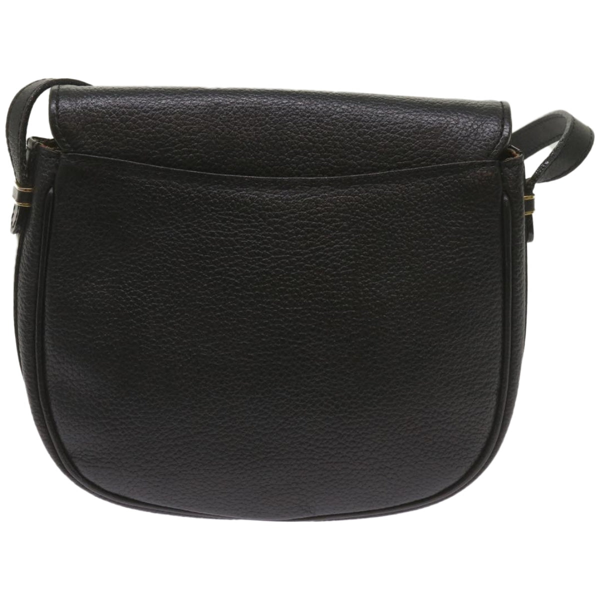 Burberry Shoulder Bag Leather Black Auth ep3585