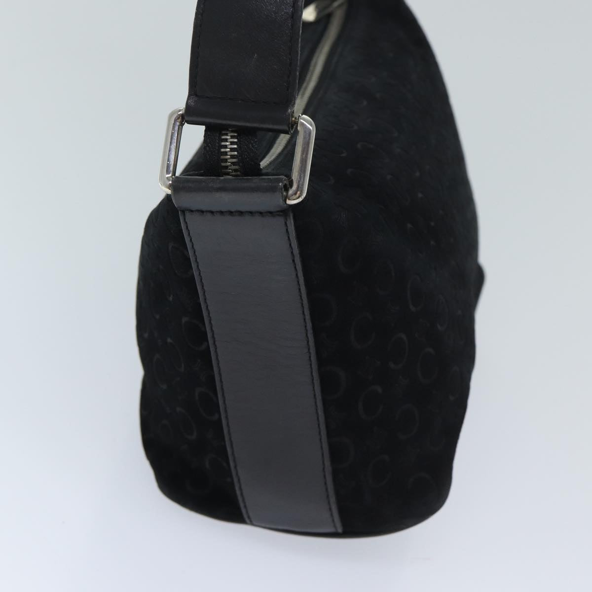 Luxury CELINE C Macadam Canvas Shoulder Bag Black ep3728