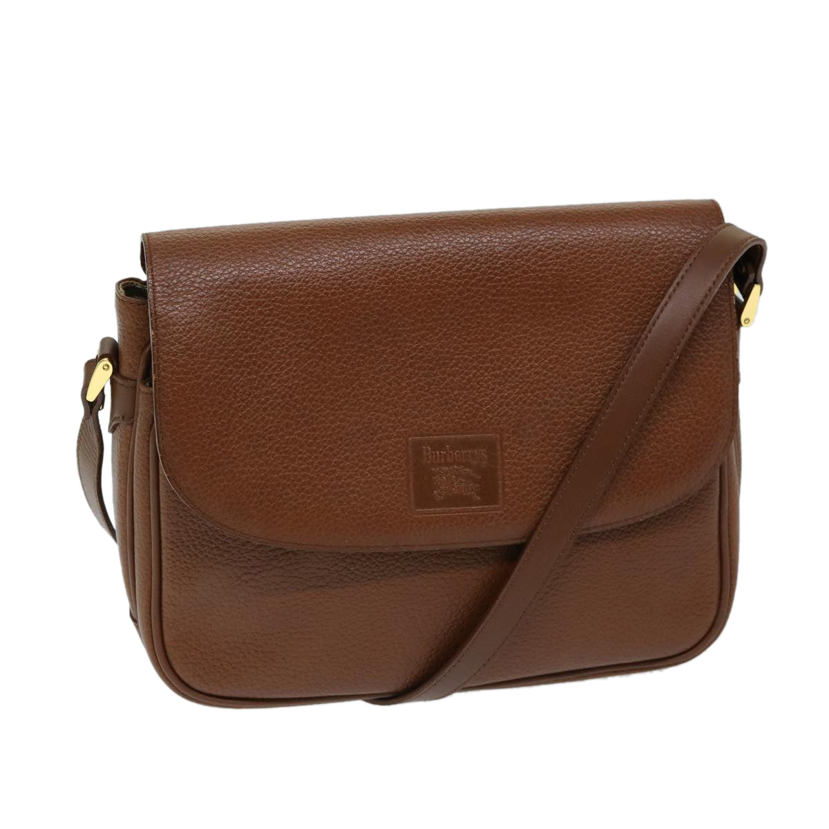 Burberry Shoulder Bag Leather Brown Auth ep3760
