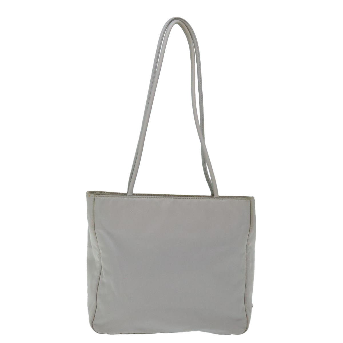 PRADA Tote Bag Nylon Gray Auth ep3867