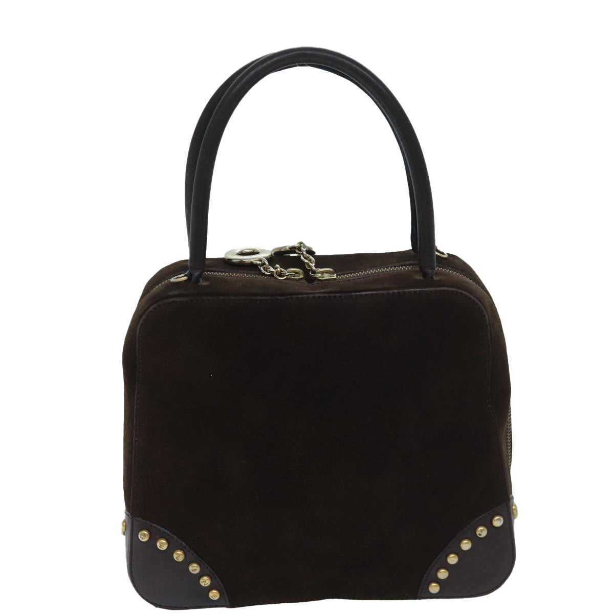 Luxury CELINE Hand Bag Suede 2way Brown ep3900