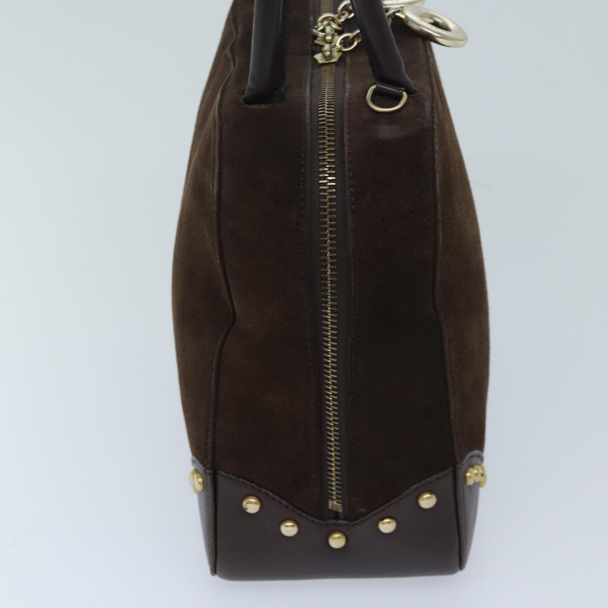 Luxury CELINE Hand Bag Suede 2way Brown ep3900