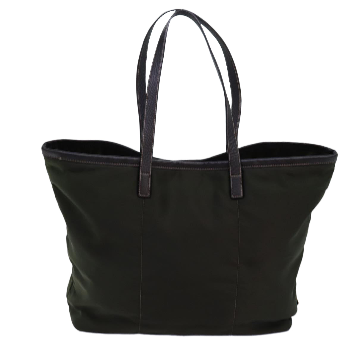 PRADA Tote Bag Nylon Khaki Auth ep4350