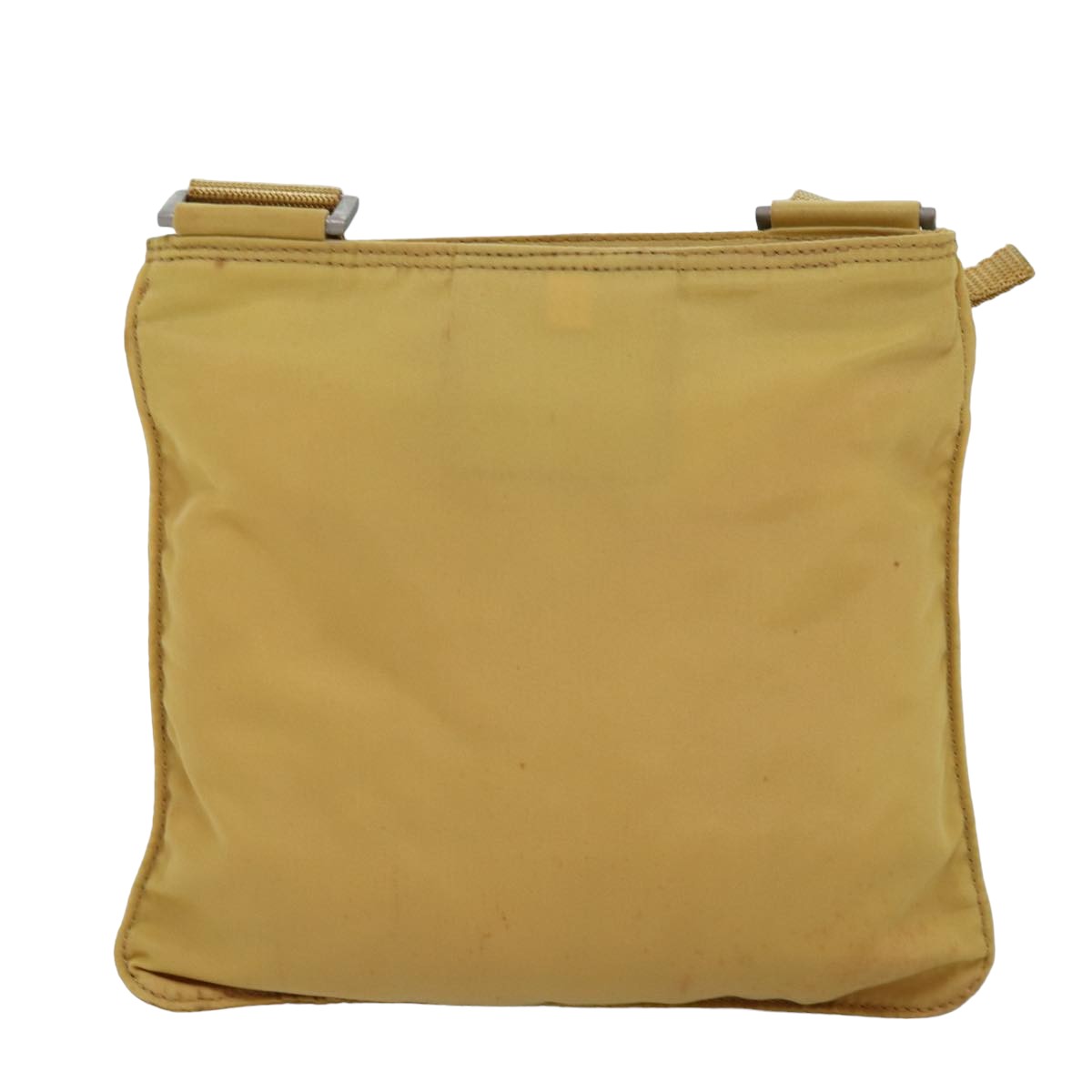 PRADA Shoulder Bag Nylon Yellow Auth ep4392