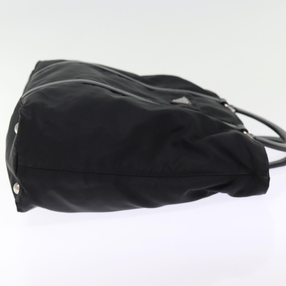 PRADA Hand Bag Nylon Black Auth ep4548
