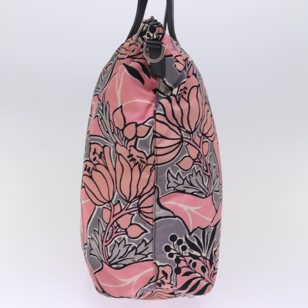 PRADA Tote Bag Nylon Pink Auth ep4604