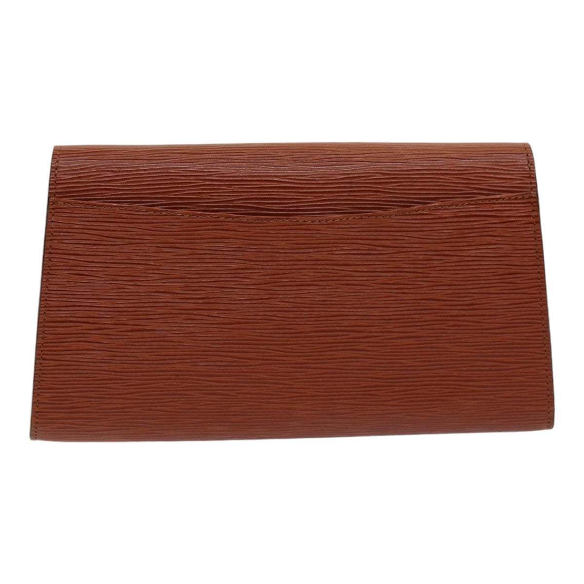 LOUIS VUITTON Epi Art Deco Clutch Bag Brown LV Auth ep5145