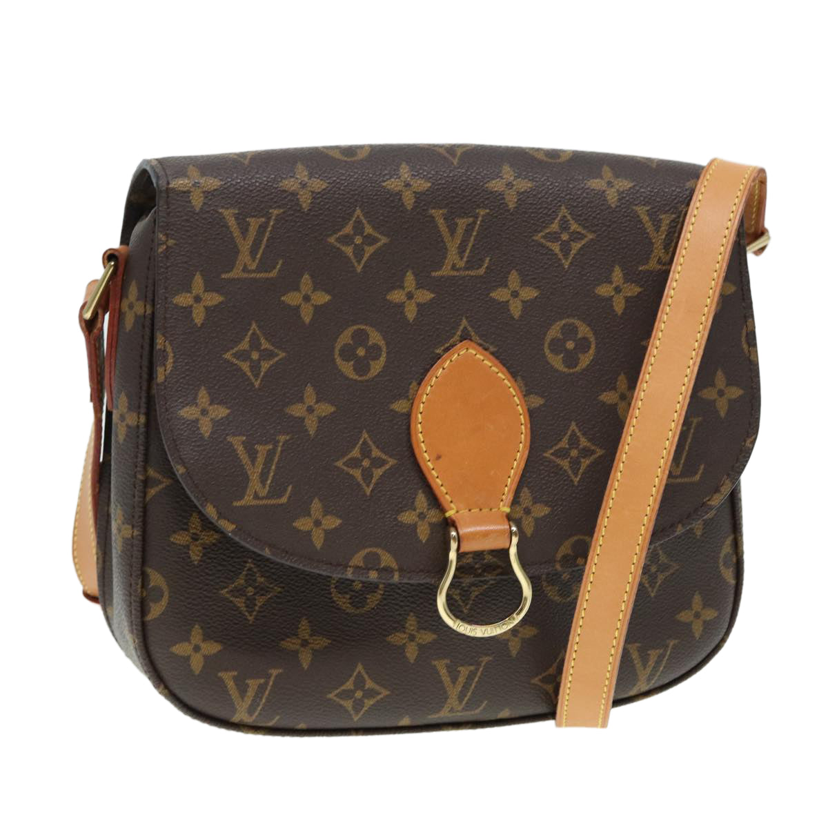 LOUIS VUITTON Monogram Saint Cloud GM Shoulder Bag LV Auth ep5215