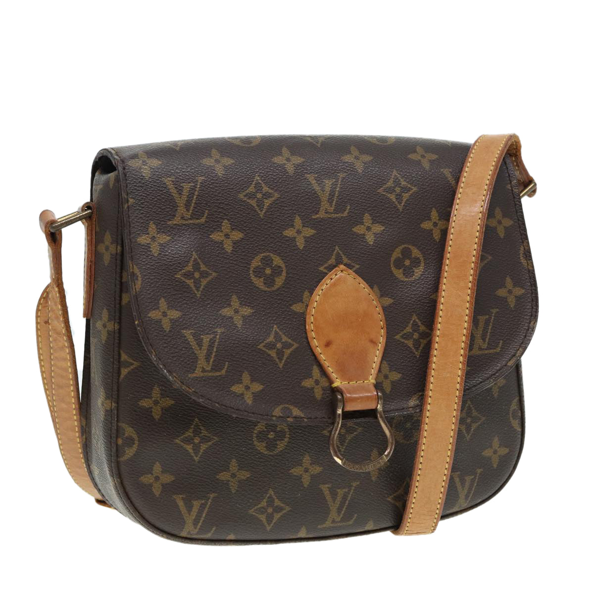 LOUIS VUITTON Monogram Saint Cloud GM Shoulder Bag LV Auth ep5269