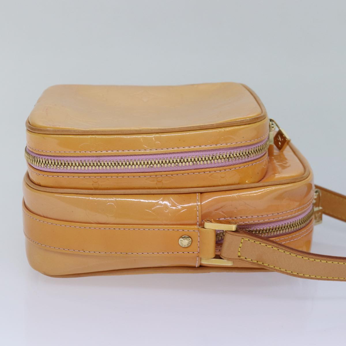 LOUIS VUITTON Monogram Vernis Wooster Bag Marshmallow Pink LV Auth ep5298