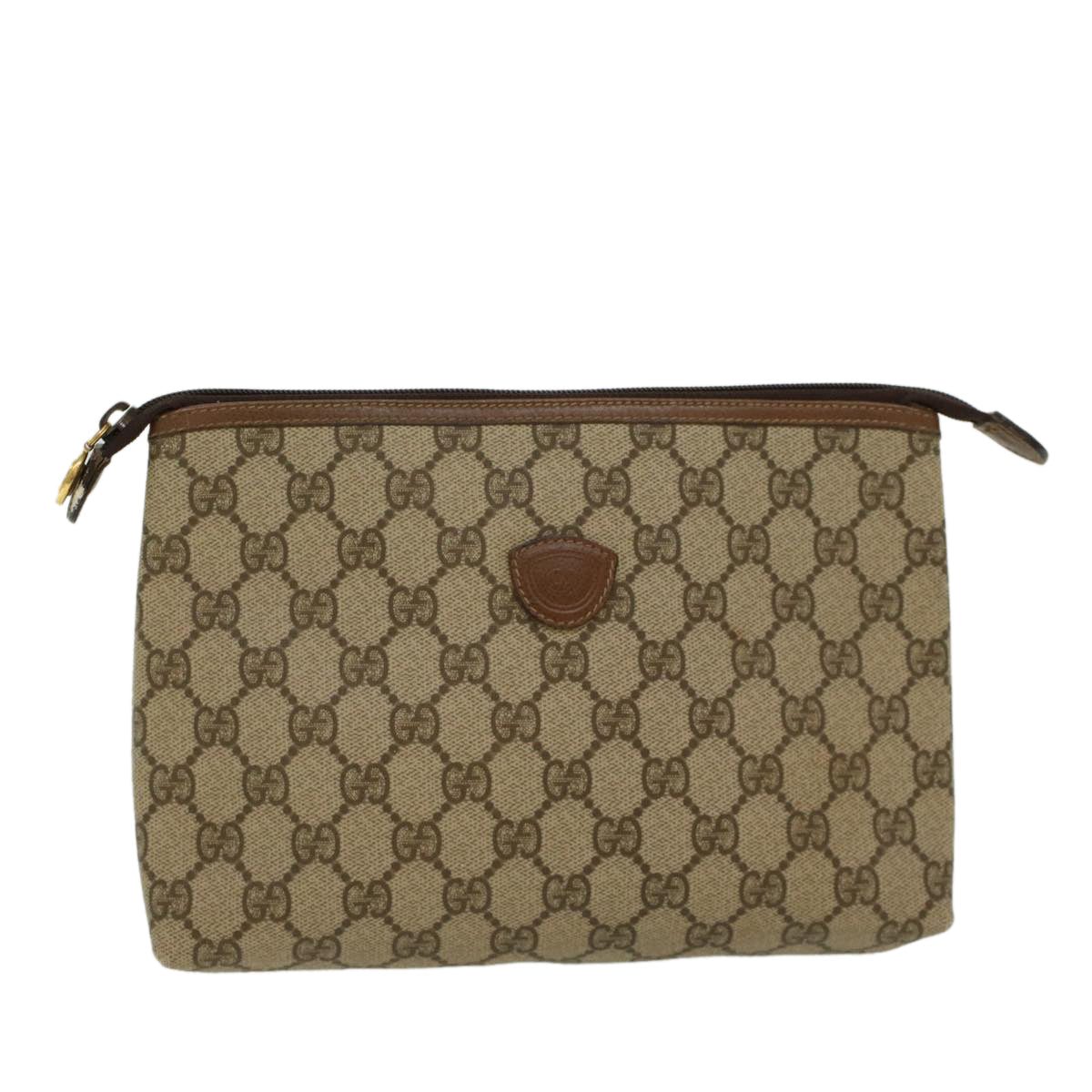Gucci Leather Canvas Clutch