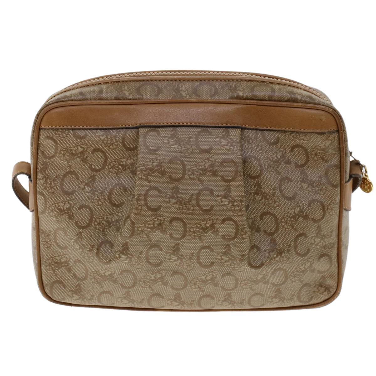 Luxury CELINE C Macadam Canvas Shoulder Bag Beige ep906